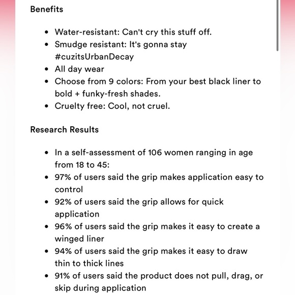 UD ‘Zero’ 24/7 Inks Easy Ergonomic Liquid Eyeliner
Pen - Picture 11 of 11